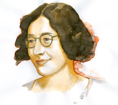 Portrait of Simone Weil (1909-1943), French philosopher by Alessandro Lonati