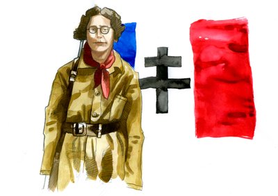 Portrait of Simone Weil (1909-1943), French philosopher by Alessandro Lonati
