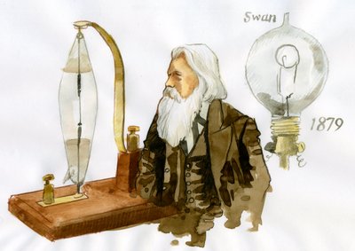 Portrait of Joseph Swan by Alessandro Lonati