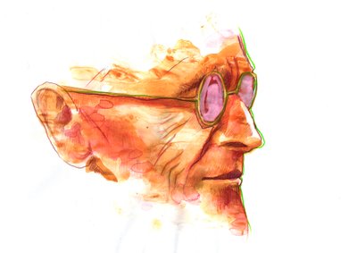 Portrait of Hermann Hesse by Alessandro Lonati
