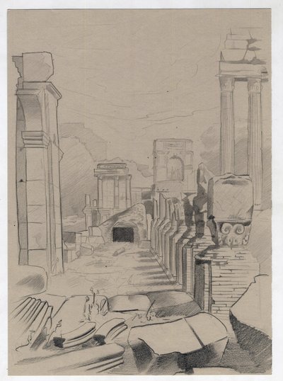 Ruins of the Roman era in Rome, Forum by Alessandro Lonati