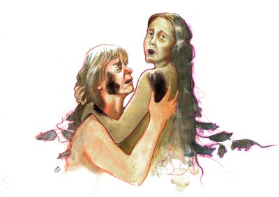 Two Victims of Bubonic Plague by Alessandro Lonati