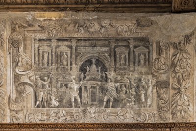 Theatrical productions curated by the academy, Hall of the vestibule by Alessandro Maganza