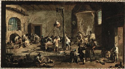 Scene in the Tribunal by Alessandro Magnasco