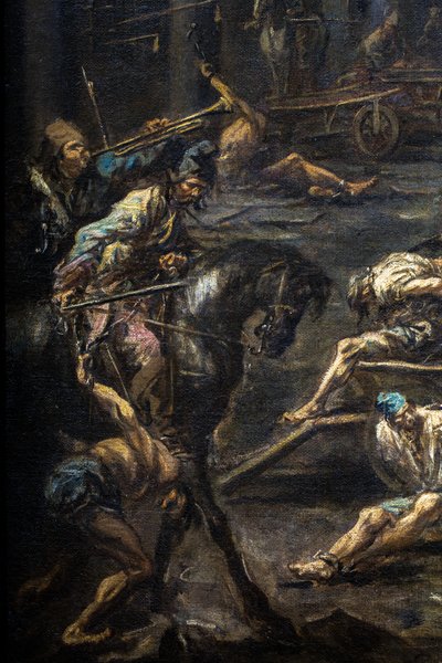 The Arrival and Interrogation of Galley Slaves in the Genoa Prison by Alessandro Magnasco