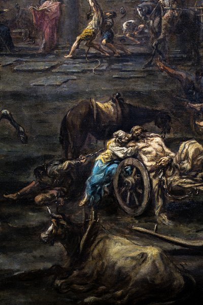 The Arrival and Interrogation of Galley Slaves in the Genoa Prison by Alessandro Magnasco