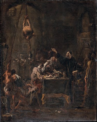 Torture Scene by Alessandro Magnasco