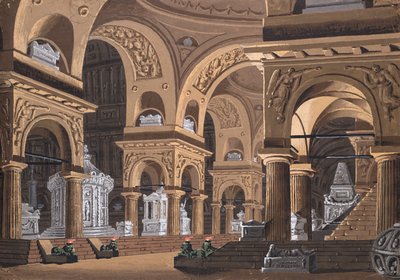 Stage Design for the Opera Castore e Polluce by Francesco Bianchi by Alessandro Sanquirico