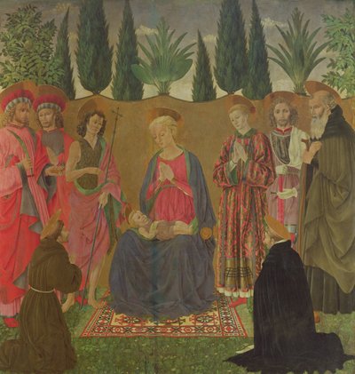 Virgin and Child with Saints, c.1455 by Alessio Baldovinetti