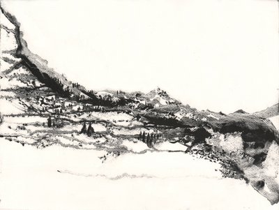 Monochromatic Mountain Landscape by Alex Walsh