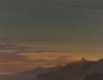 Close of the Day: Sunset on the Coast by Alexander Cozens