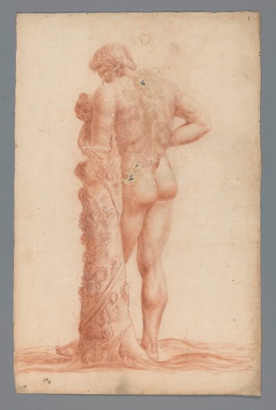 Study of a Statue of a Standing Man with a Child by Alexander Cranendoncq