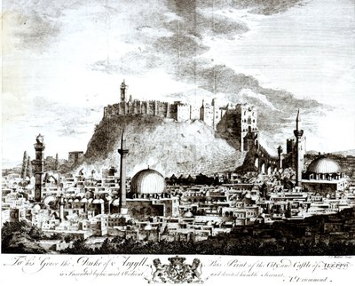 A View of the City and Castle of Aleppo, Syria, 1754 by Alexander Drummond