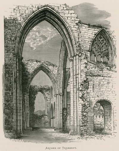 Bolton Priory, Arches of Transept by Alexander Francis Lydon