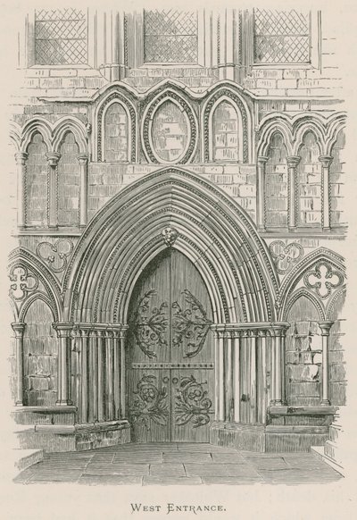 Bolton Priory, West Entrance by Alexander Francis Lydon
