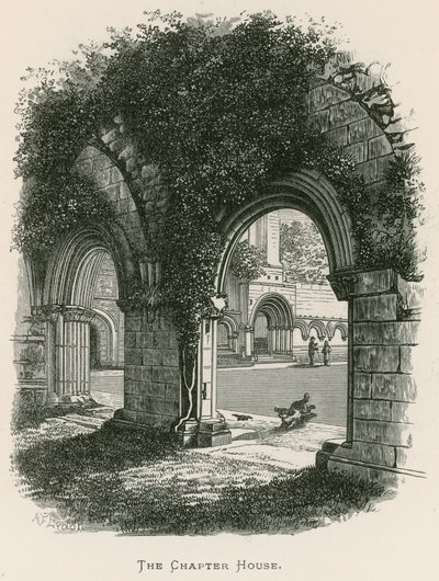 Fountains Abbey, The Chapter House by Alexander Francis Lydon