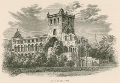 Jedburgh Abbey, From South-East by Alexander Francis Lydon