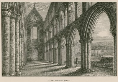 Jedburgh Abbey, Nave, looking West by Alexander Francis Lydon