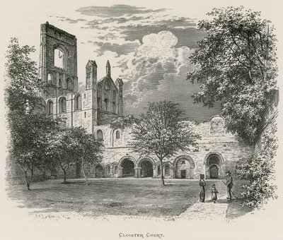 Kirkstall Abbey, Cloister Court by Alexander Francis Lydon