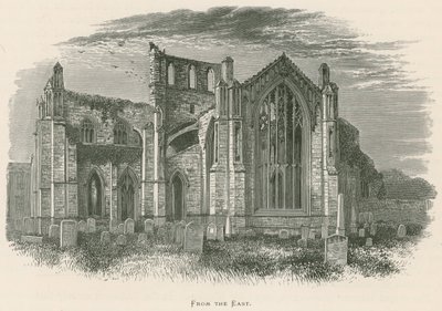 Melrose Abbey, From the East by Alexander Francis Lydon