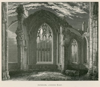 Melrose Abbey, Interior, Looking East by Alexander Francis Lydon