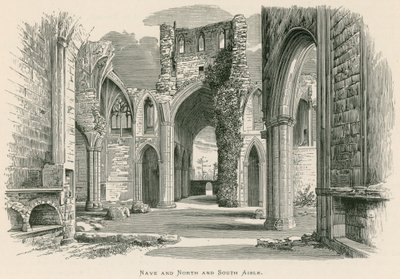 Melrose Abbey, Nave and North and South Aisle by Alexander Francis Lydon