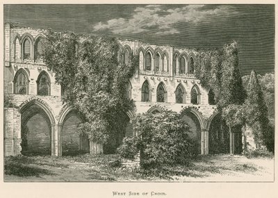 Rievaulx Abbey, West Side of Choir by Alexander Francis Lydon