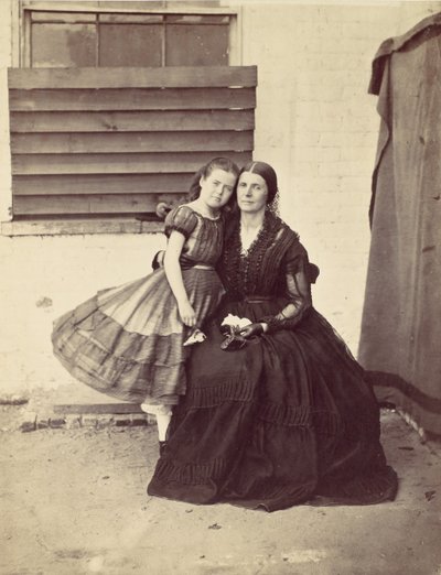 Mrs. Greenhow and Daughter, Imprisoned in the Old Capitol, Washington by Alexander Gardner