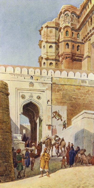 The Ascent to the Palace, Jodhpur by Alexander Henry Hallam Murray