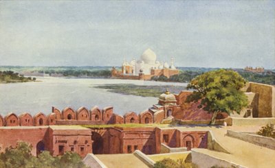 The Taj from the Fort, Agra by Alexander Henry Hallam Murray