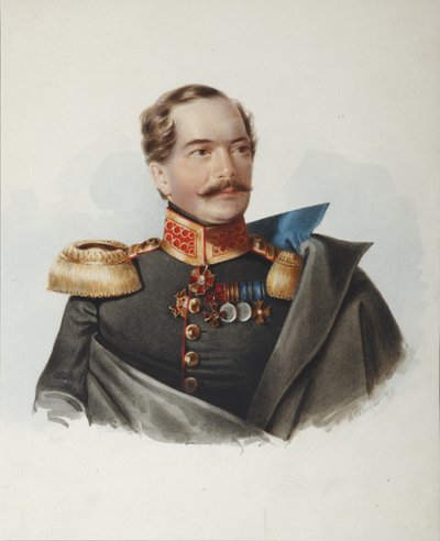 Portrait of Count Dmitri Alexeevich Shcherbatov 1818-1881, 1849 by Alexander Ivanovich Klünder