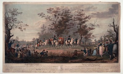 Frederick William III of Prussia - The allied sovereigns reviewing at Hyde Park 1814 by Alexander Ivanovich Sauerweid