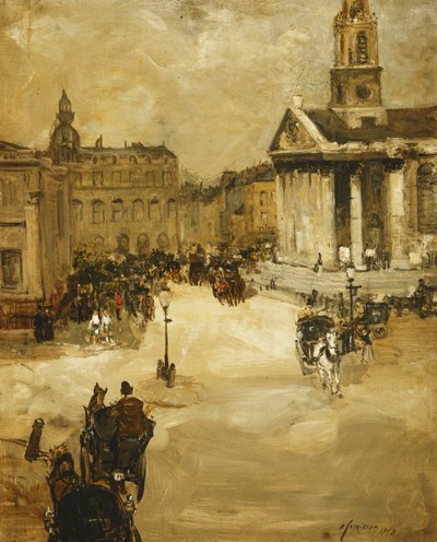 St. Martins in the Field from Trafalgar Square by Alexander Jamieson