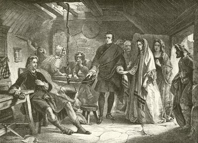 The First Meeting of Prince Charles with Flora Macdonald by Alexander Johnston