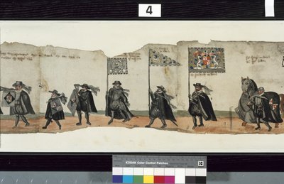 (Detail) from The Huntly Funeral Procession, Said to Have Been Used for the Obsequies of George 1st, Marquess of Huntly by Alexander Kincaid