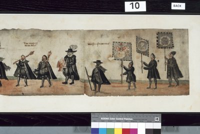 (detail) from The Huntly Funeral Procession, said to have been used for the obsequies of George 1st, Marquess of Huntly by Alexander Kincaid