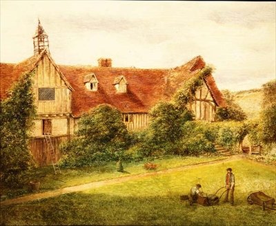 Gardeners with the Stables behind by Alexander Nasmyth