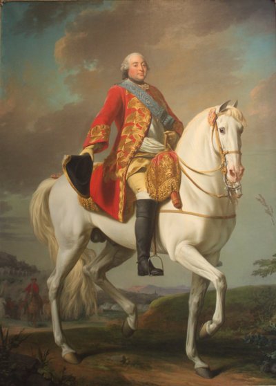 Louis-Philippe, Duke of Orleans, Saluting his Army on the Battlefield by Alexander Roslin