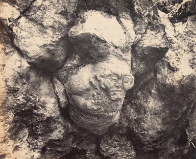 Gigantic Head Cut in the Solid Rock, Lately Discovered near Smyrna at the Entrance of a Cave by Alexander Sandor Svoboda