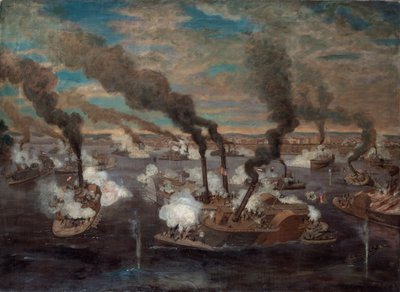 Great Naval Battle at Memphis, Tennessee by Alexander Simplot