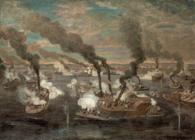 Great Naval Battle of Memphis, Tennessee on 6th June, 1862 by Alexander Simplot