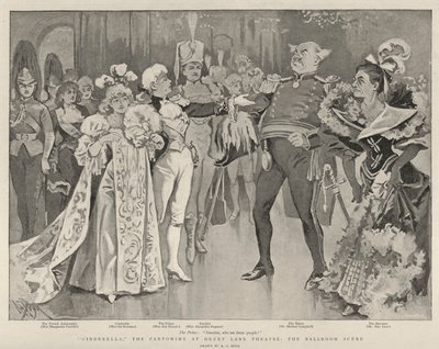 Cinderella, the Pantomime at Drury Lane Theatre, the Ballroom Scene by Alexander Stuart Boyd