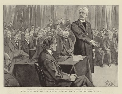 Presentation to Sir Henry Irving on receiving his Title by Alexander Stuart Boyd