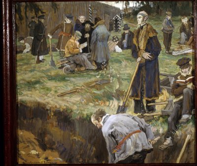 The Decembrists Condemned to Exile in Chita, Siberia by Alexander Viktorovich Moravov