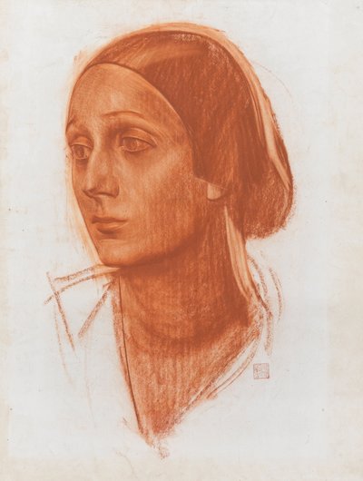 Portrait of the Ballerina Anna Pavlova, 1881-1931, c1924 by Alexander Yevgenyevich Yakovlev