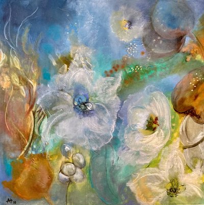 Ethereal White Blooms by Alexandra Higgins