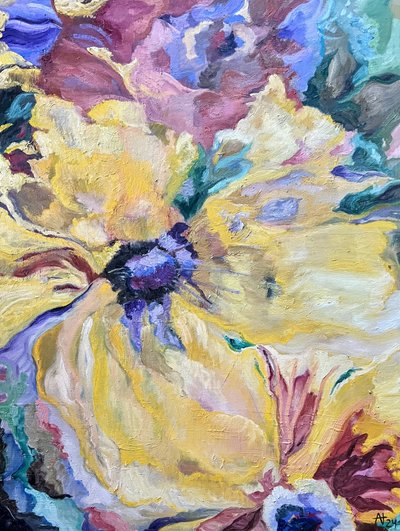 Vibrant Yellow Blooms by Alexandra Higgins