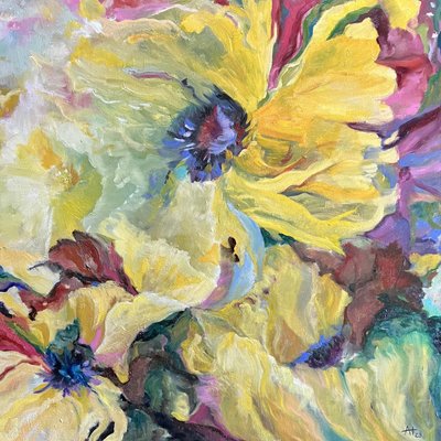 Vibrant Yellow Blooms by Alexandra Higgins