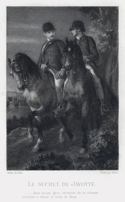 The Secret of Javotte (engraving) by Alexandre (after) Bida