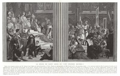 The Reign of Saint Louis, or His Great Works by Alexandre Cabanel